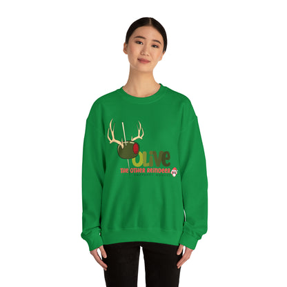 Olive Reindeer Sweatshirt