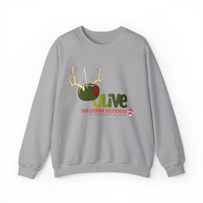 Olive Reindeer Sweatshirt