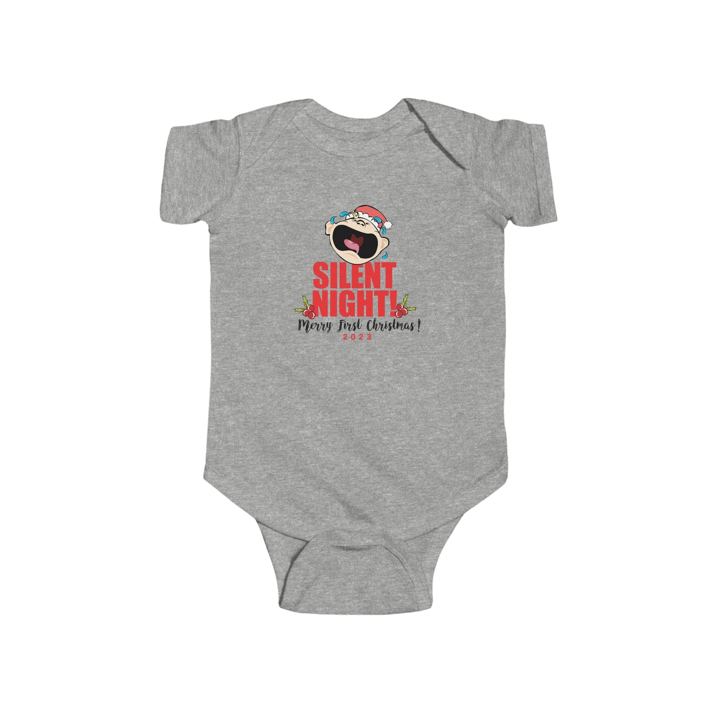 Silent Night 1 Baby Onesie