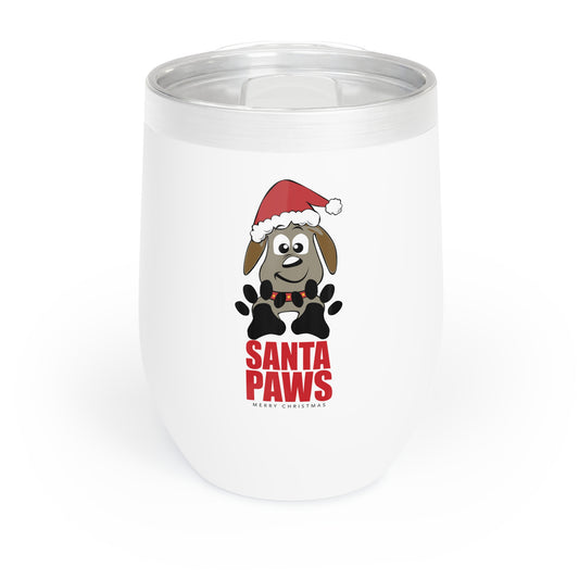 Santa Paws Dog Wine Chill Tumbler