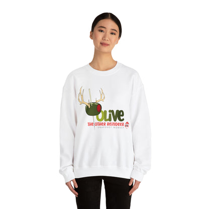 Olive Reindeer Sweatshirt