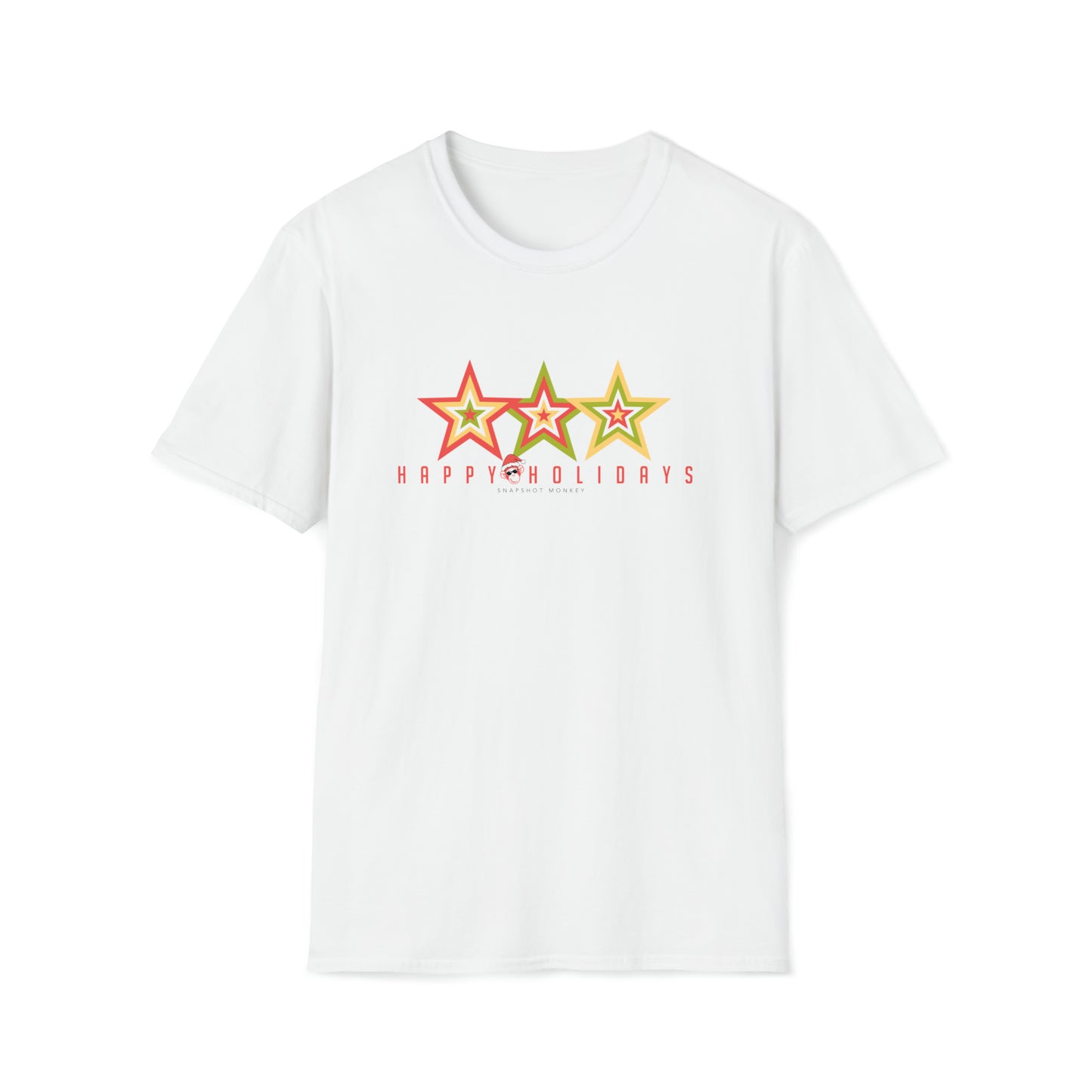 3 Star Happy Holidays Tee