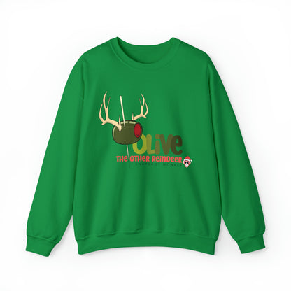 Olive Reindeer Sweatshirt