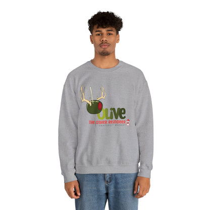 Olive Reindeer Sweatshirt