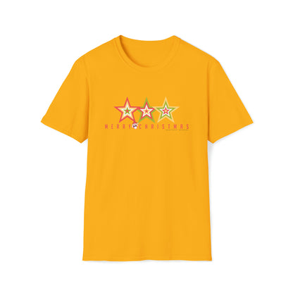 3 Star Merry Christmas Tee