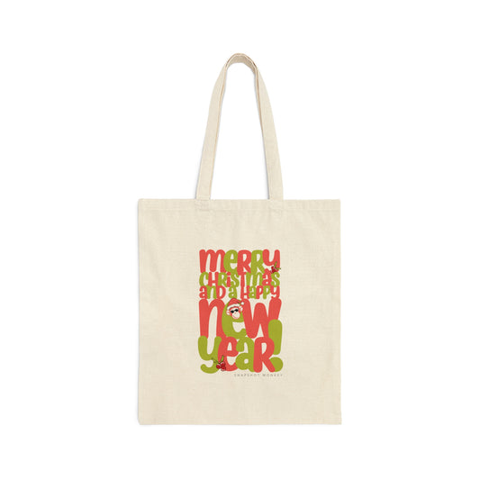 Marry Christmas and Happy New Year Tote