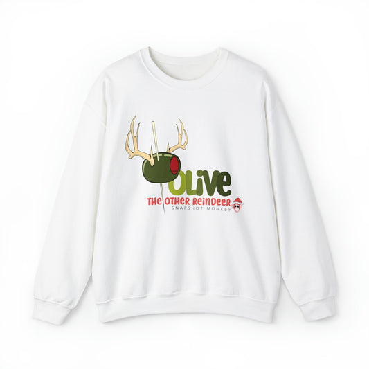 Olive Reindeer Sweatshirt