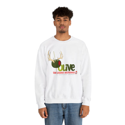 Olive Reindeer Sweatshirt