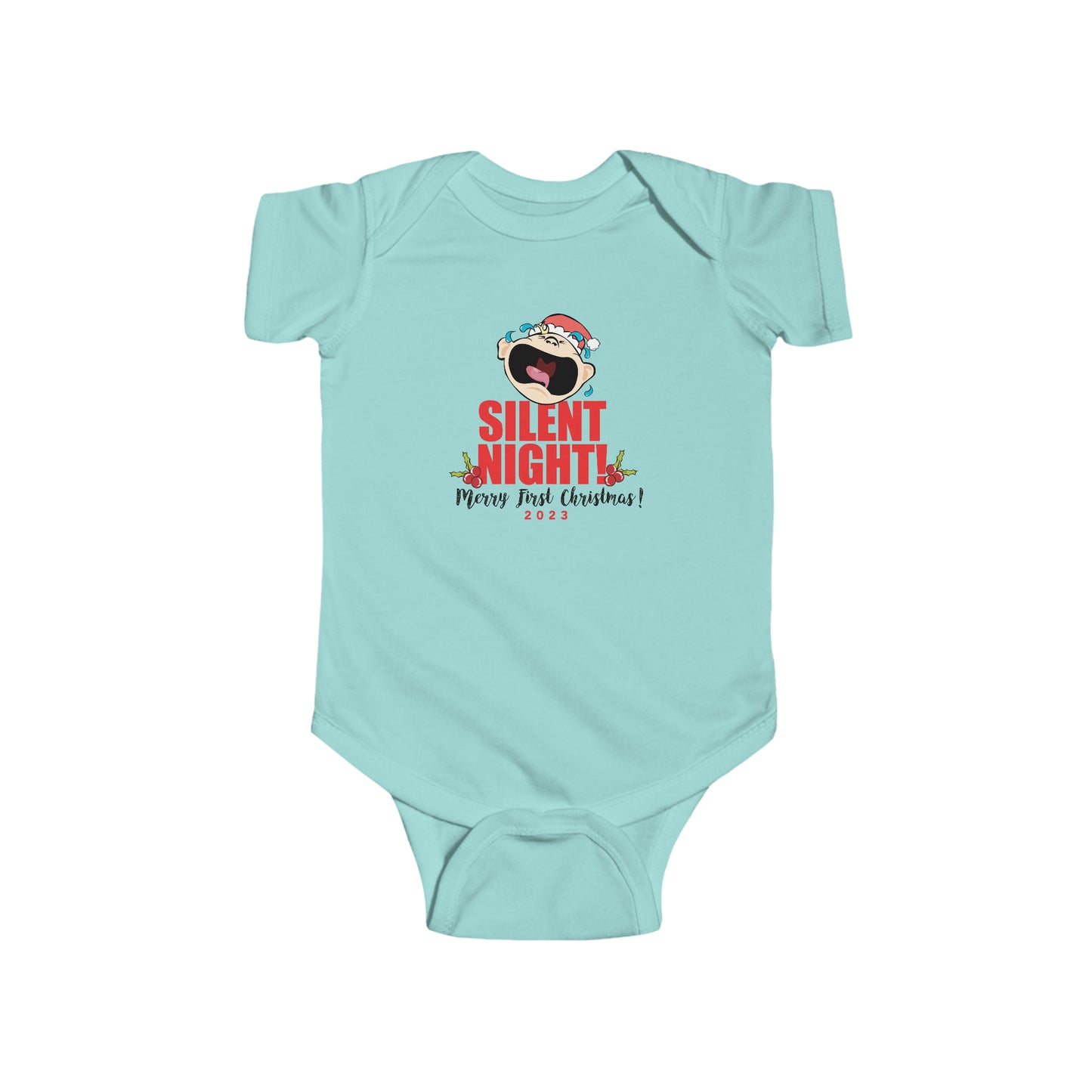 Silent Night 1 Baby Onesie