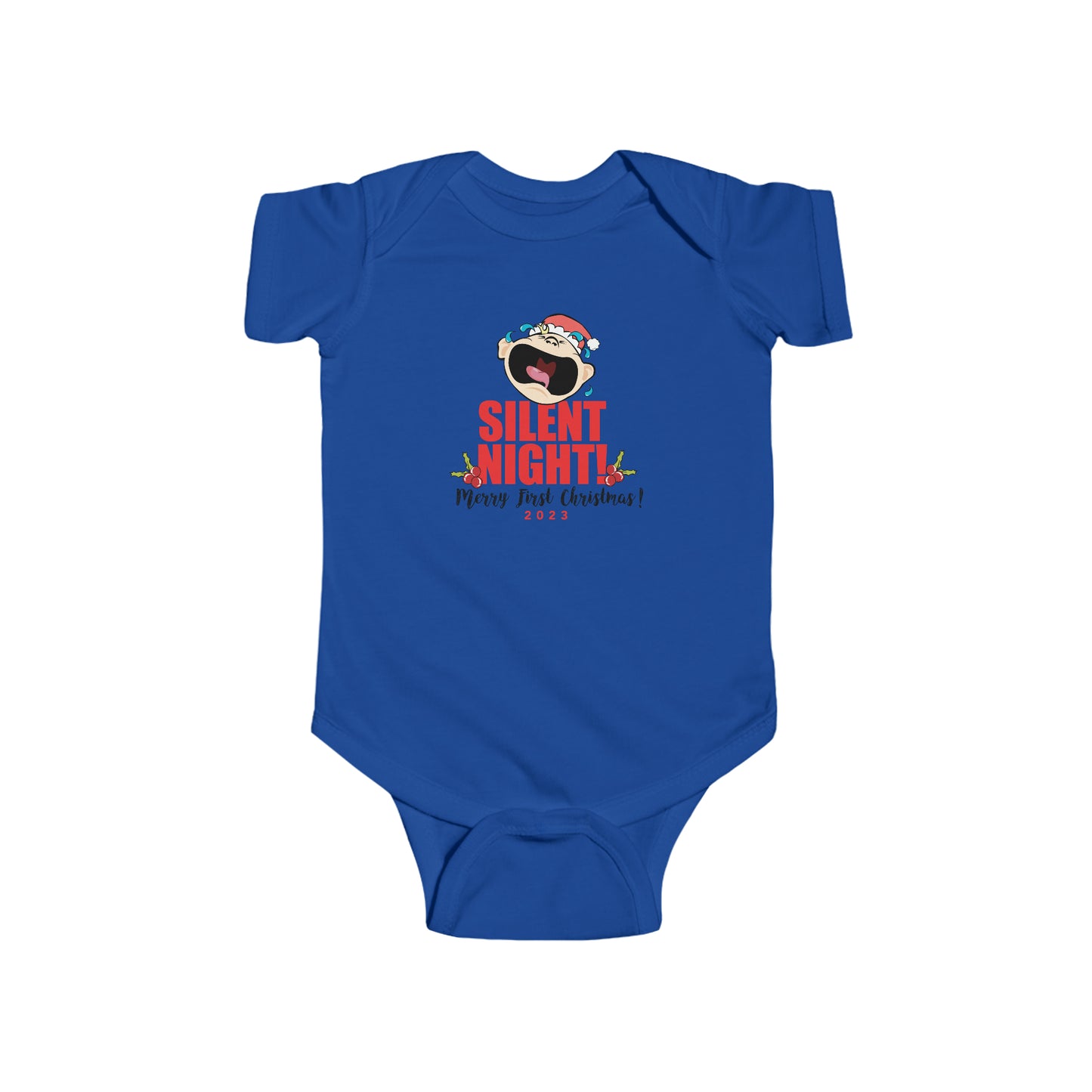 Silent Night 1 Baby Onesie