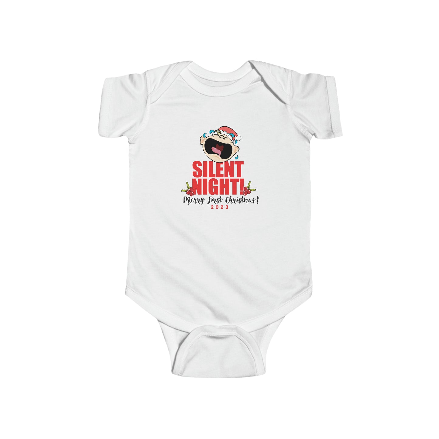 Silent Night 1 Baby Onesie