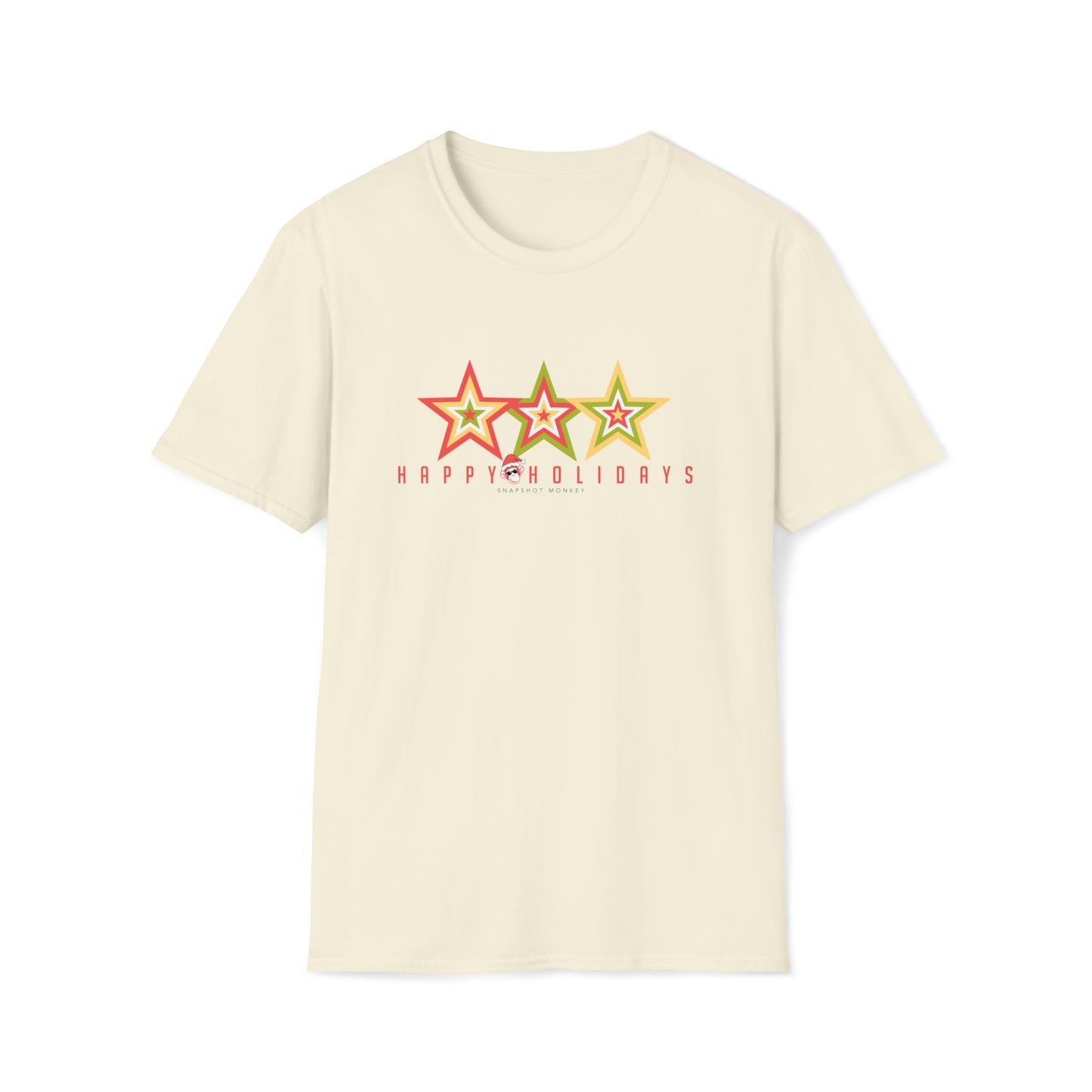 3 Star Happy Holidays Tee