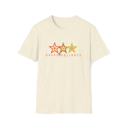 3 Star Happy Holidays Tee