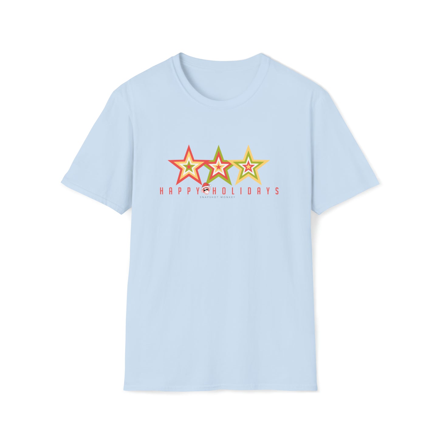 3 Star Happy Holidays Tee