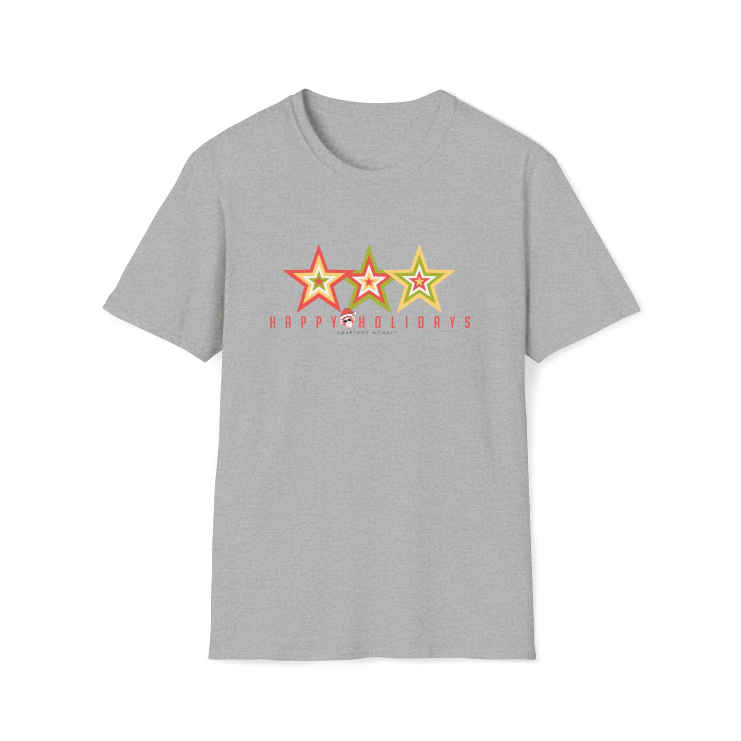 3 Star Happy Holidays Tee