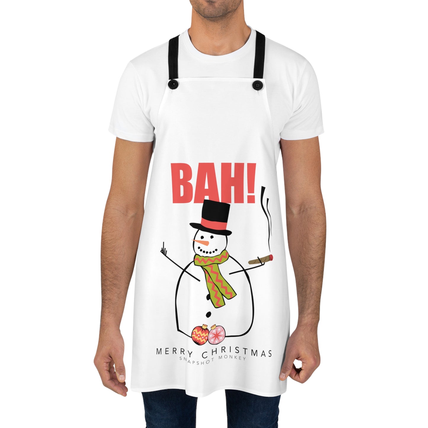 BAH! Snowman Apron