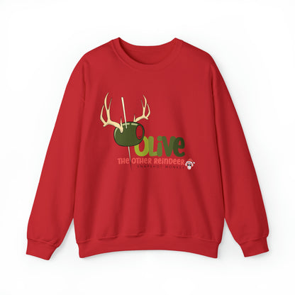 Olive Reindeer Sweatshirt