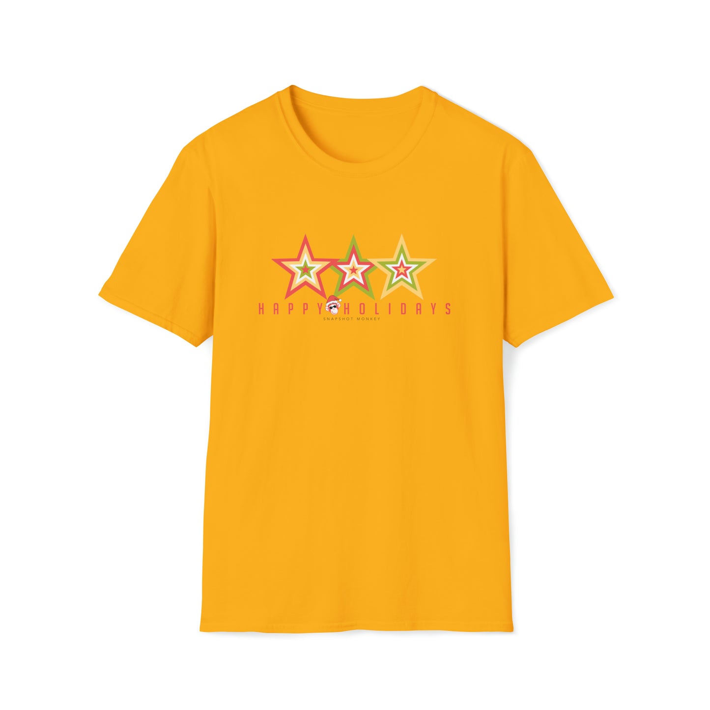 3 Star Happy Holidays Tee